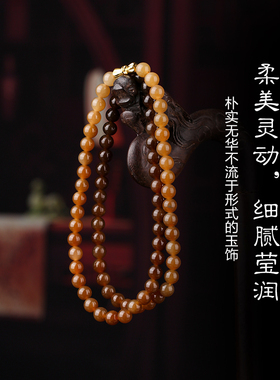 七彩云南天然和田玉糖玉手链