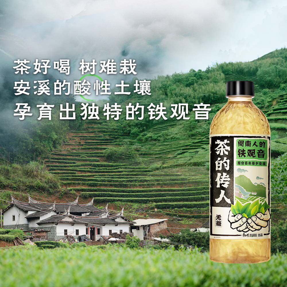 康师傅茶的传人闽南人的铁观音500ml*15瓶无糖茶饮料