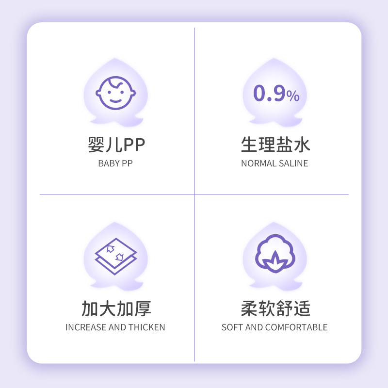 爱恩倍生里盐水湿巾婴儿专用红屁屁清洁专用孕妇无菌大包湿纸巾,淘宝优惠券,粉丝福利购,淘宝优惠卷