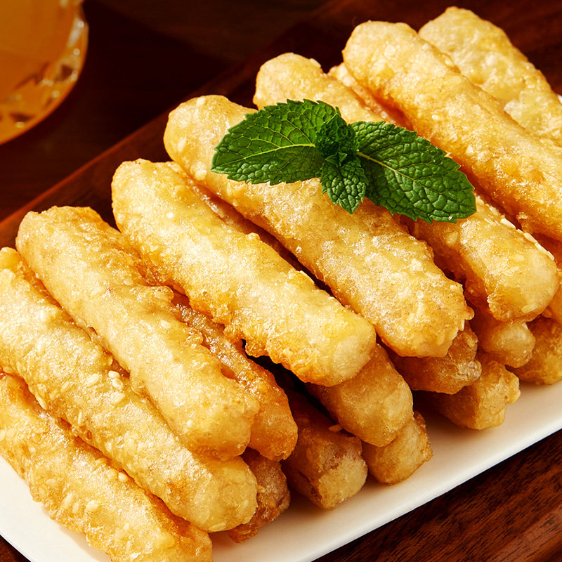 天海藏酥香芝麻藕条油炸藕酥脆莲藕空气炸锅美食藕干藕丝