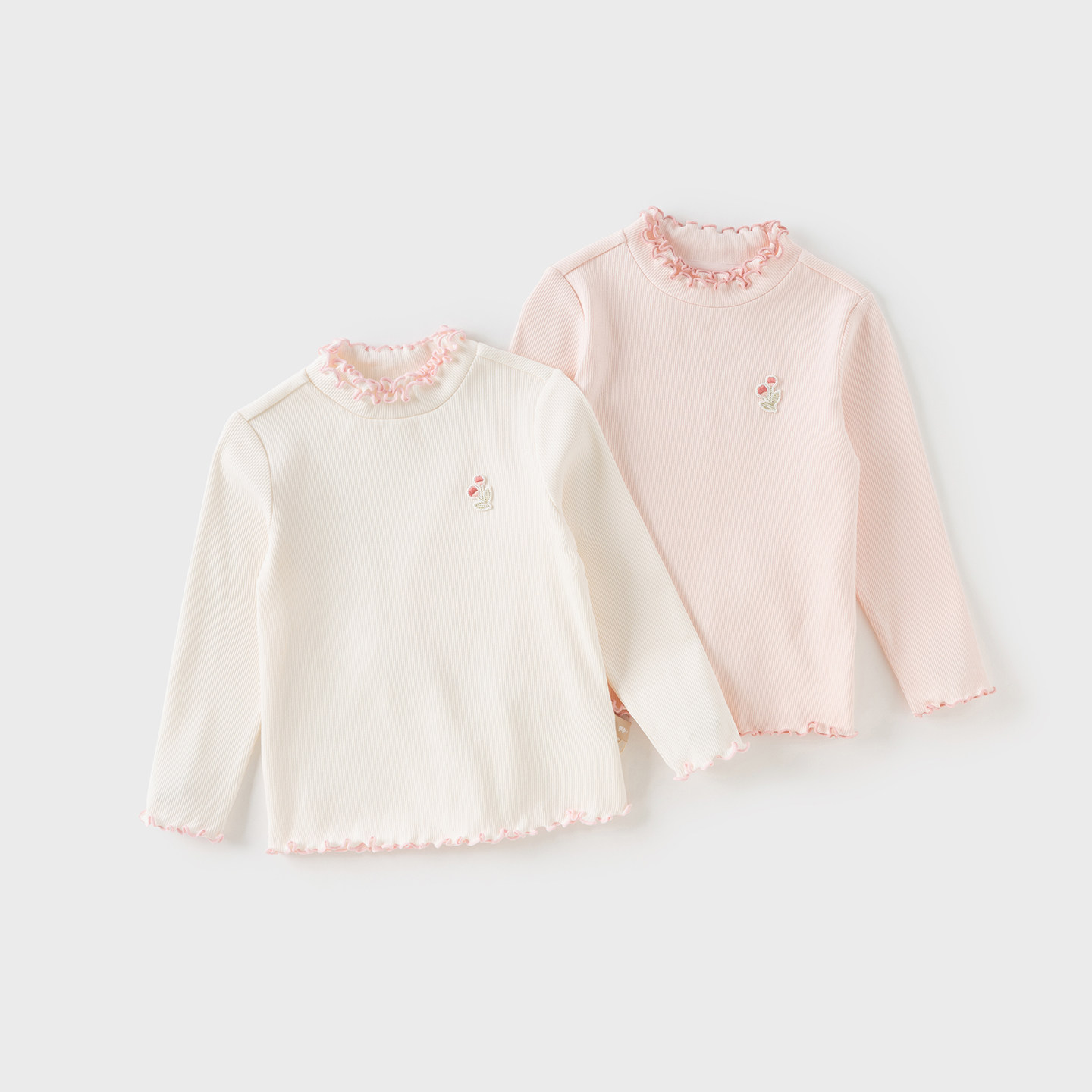 戴维贝拉儿童长袖T恤女童2025新款抗菌防螨打底衫女宝秋装A类上衣,淘宝优惠券,粉丝福利购,淘宝优惠卷