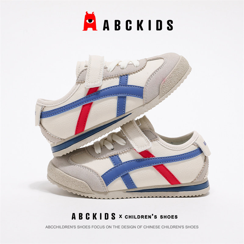 Abckids童鞋男童儿童阿甘鞋板鞋春秋新款鞋子软底防滑女童运动鞋 男童运实拍商品图