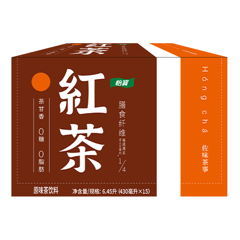 怡宝茶饮料红茶430ml*15支/箱