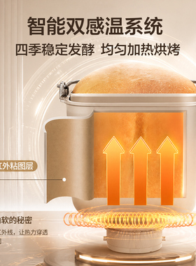 松下变频全自动家用新款面包机