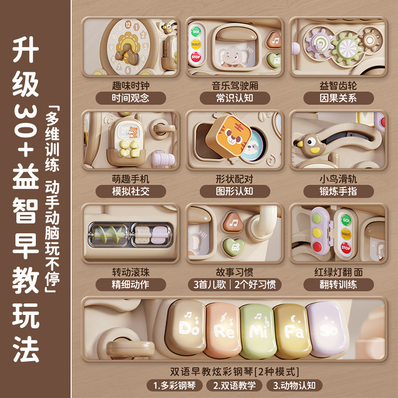 婴儿学步车手推多功能宝宝学走路神器学步推车助步一周岁礼物玩具,淘宝优惠券,粉丝福利购,淘宝优惠卷