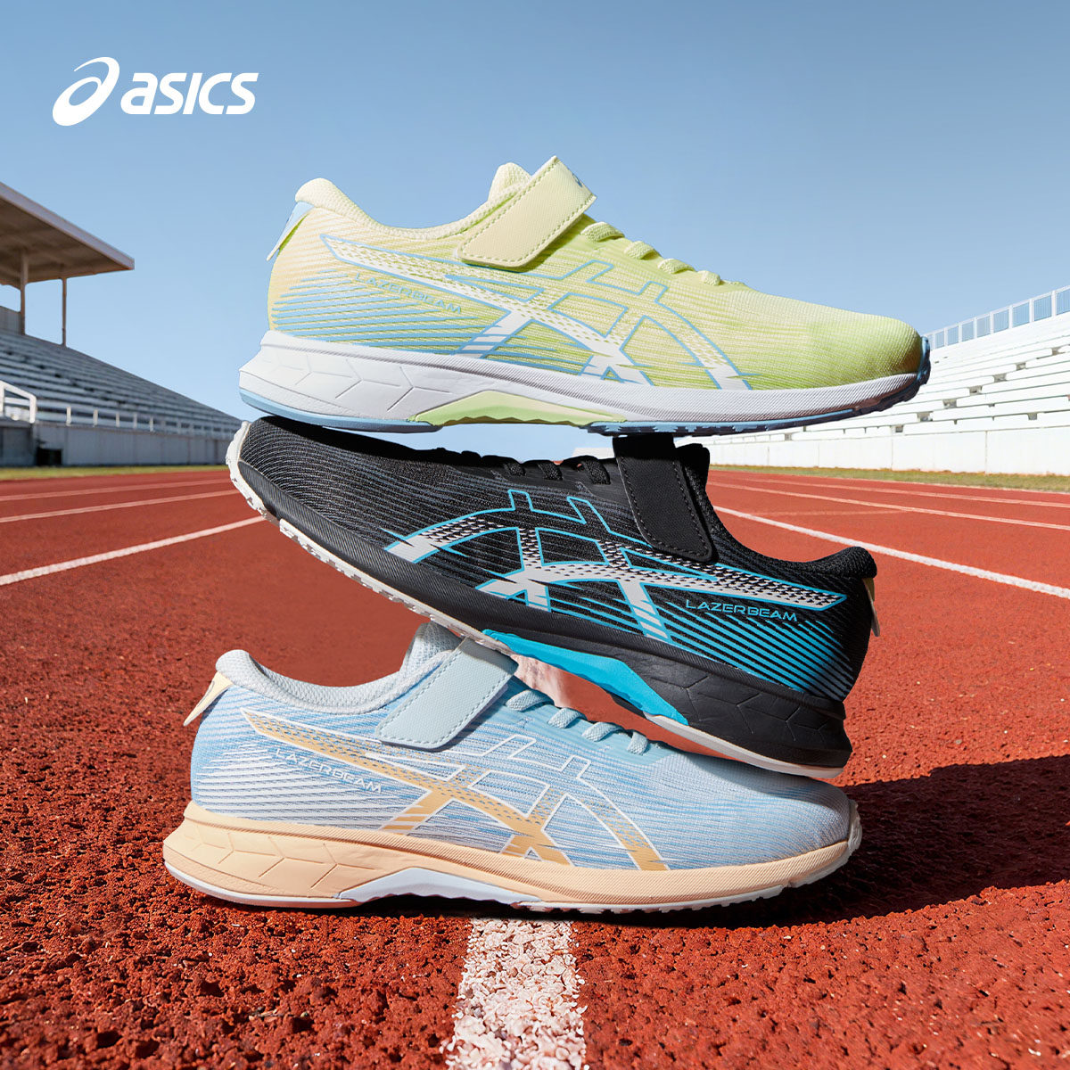 ASICS/亚瑟士童鞋26新款儿童舒适透气运动跑鞋LAZERBEAM RK-MG