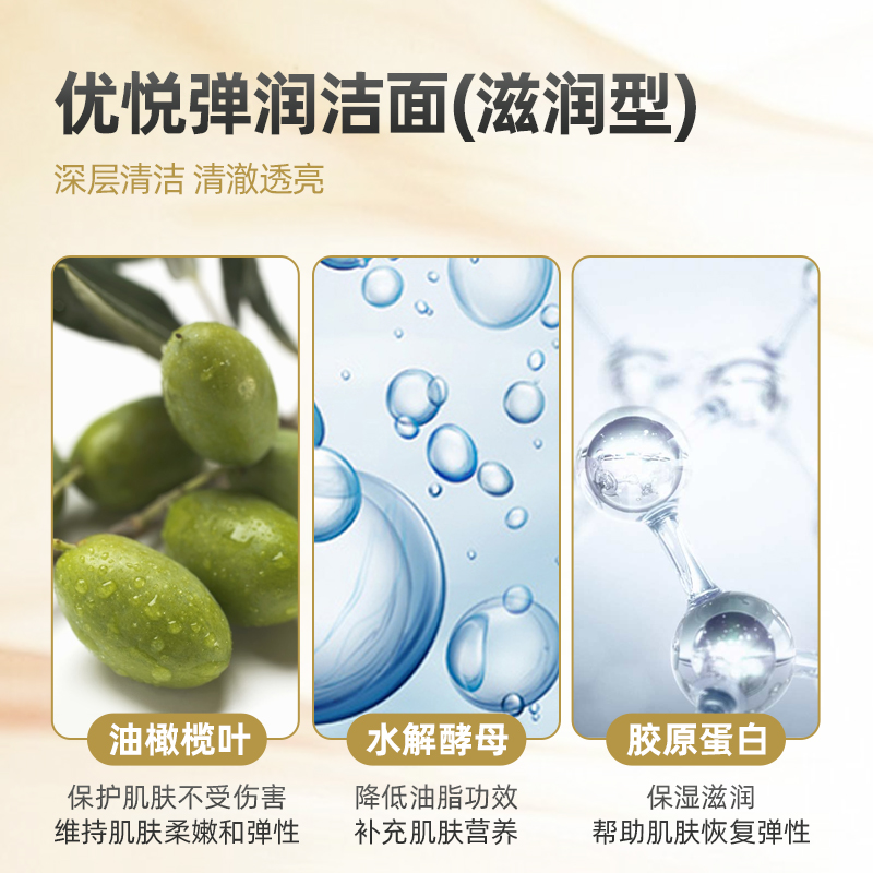 Elixir/怡丽丝尔优悦弹润柔滑洁面膏(滋润型)145g洗面奶 - 图2