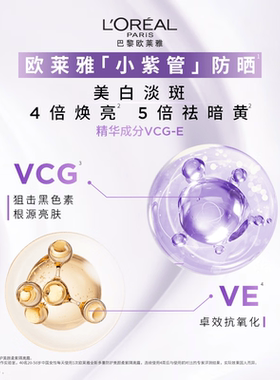 欧莱雅小紫管SPF50+修颜防晒霜