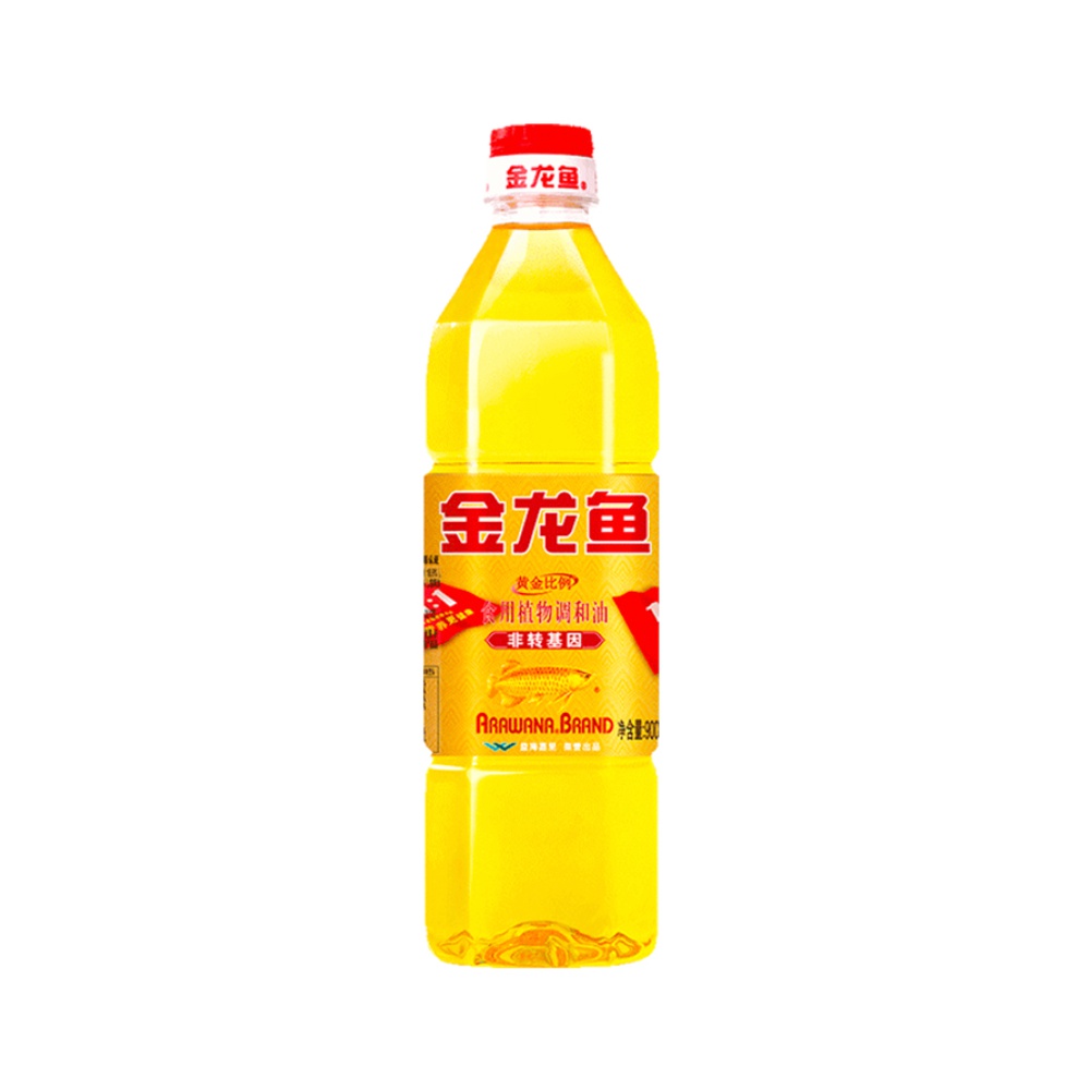 金龙鱼黄金比例食用调和油900ml/瓶健康食用油非转基因炒菜家用-图0