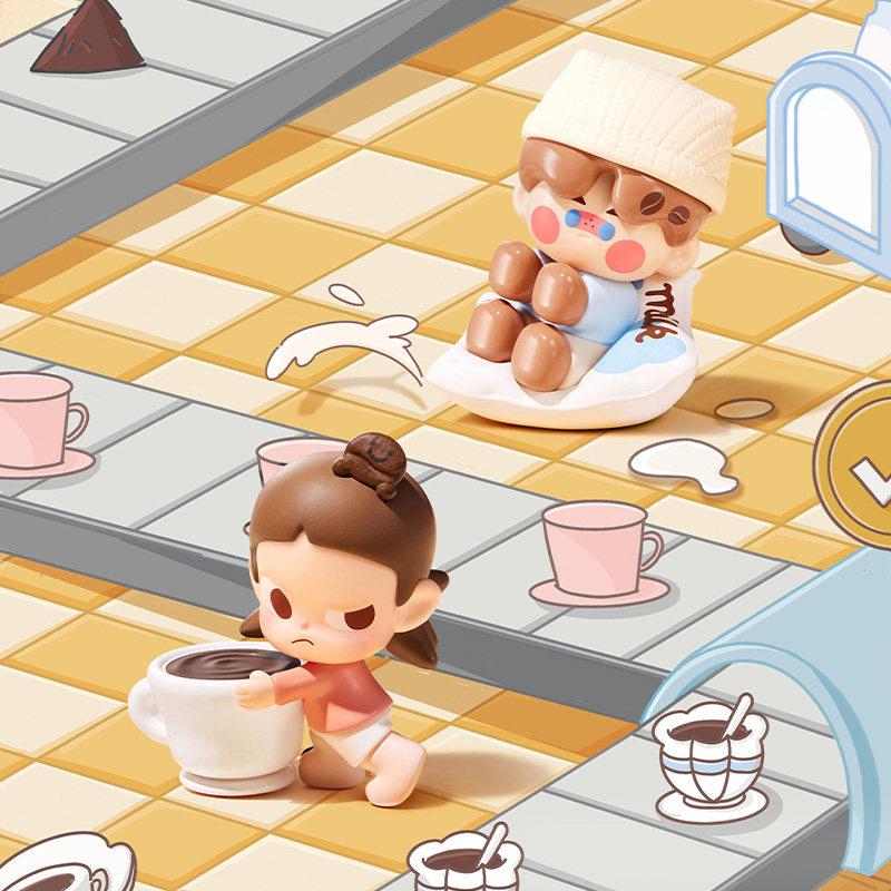 POPMART泡泡玛特泡泡萌粒 咖啡工厂系列袋装盲袋（1粒）玩具礼物,淘宝优惠券,粉丝福利购,淘宝优惠卷