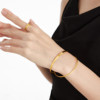Chow Tai Fook geometric H ring pure gold gold ring price F224376 girlfriend gift