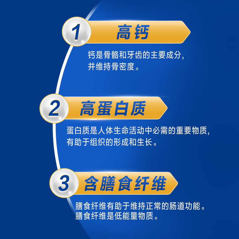 君乐宝全家营养奶粉成人早餐中老年奶粉高钙高蛋白含膳食纤维听装