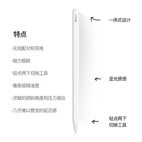Apple苹果Pencil二代手写笔ipad平板电脑适用2022新款iPadPro