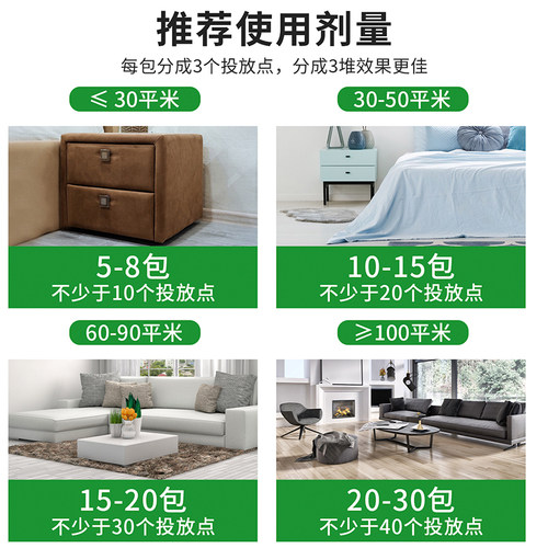 郁康蟑螂药粉全窝家用非无毒粉强力绝杀一锅端灭室内诱饵剂神器 - 图3