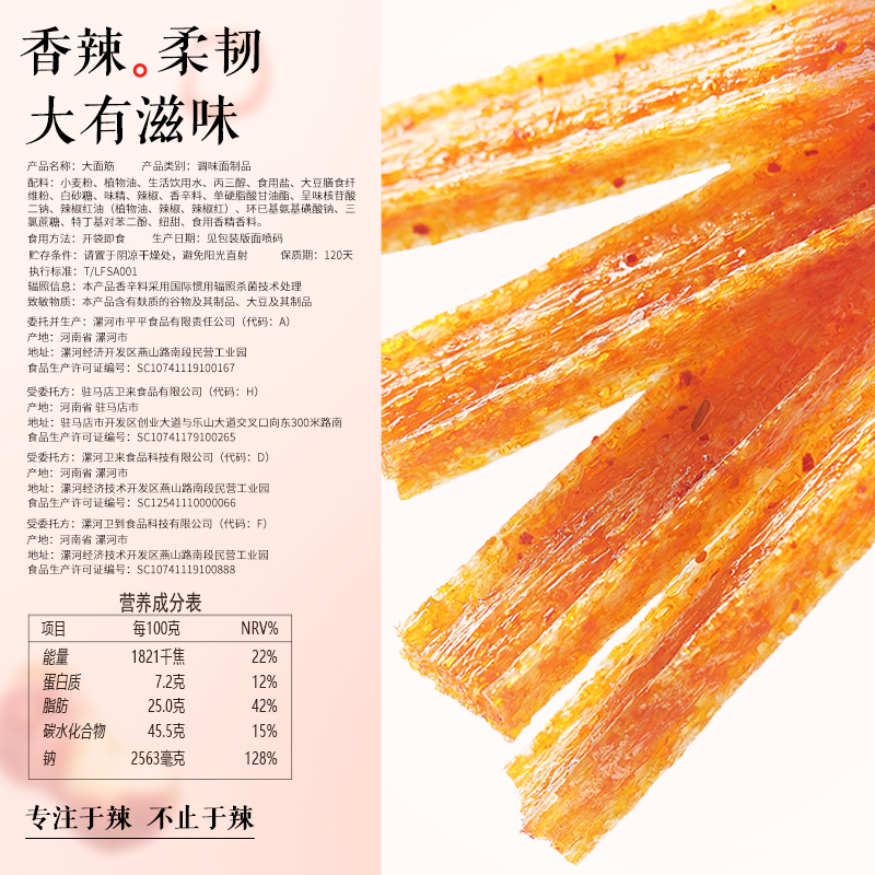 天猫超市！卫龙零食大包辣条1540g