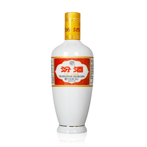 汾酒山西杏花村53度出口白瓷500ml*1瓶光瓶清香型白酒 - 图0