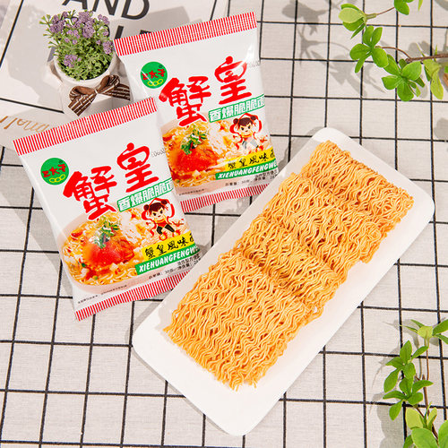 三太子蟹皇干脆面28g*30袋掌心脆脆面方便面休闲食品办公室小吃 - 图2