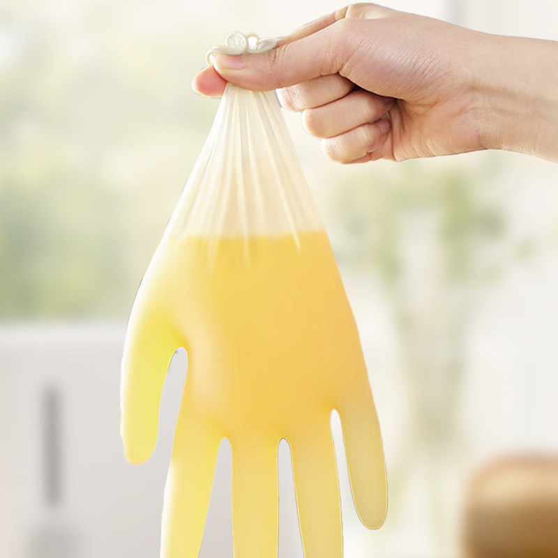 大力熊天然乳胶手套高弹高韧柔软亲肤加厚加长贴合适手防水防油污,淘宝优惠券,粉丝福利购,淘宝优惠卷