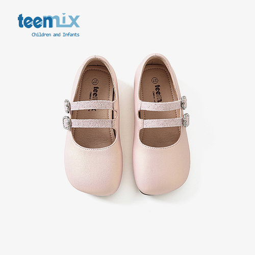 teenmix2025新款春秋女童玛丽珍鞋小黑皮鞋演出儿童英伦风公主鞋 - 图0