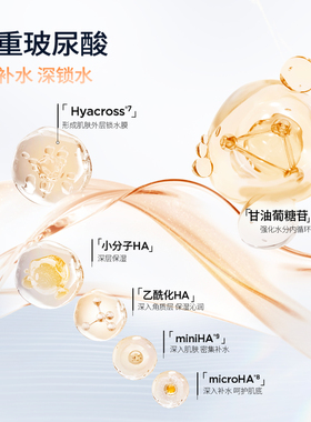 润百颜5重玻尿酸香槟水300ml
