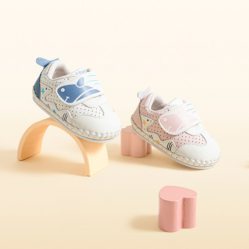 英贝米尼婴儿软底鞋子秋季一阶段幼儿室内鞋小月龄男女宝宝步前鞋 - 图3