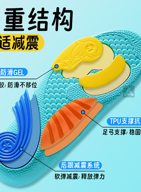 足印部落儿童鞋垫矫正扁平足可裁