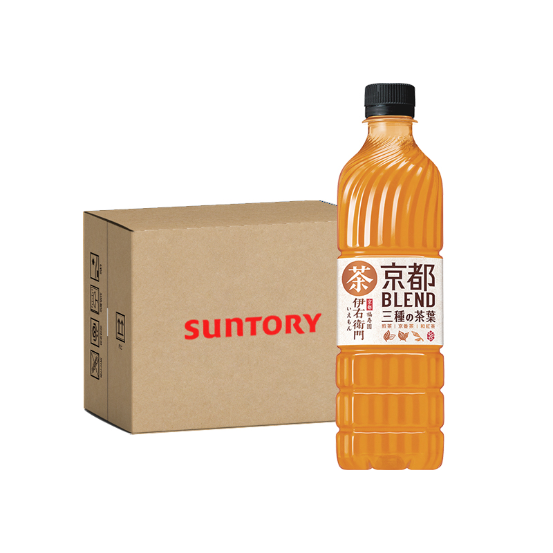 进口SUNTORY三得利伊右卫门3种原料混合茶饮料600mlX6瓶装-图3