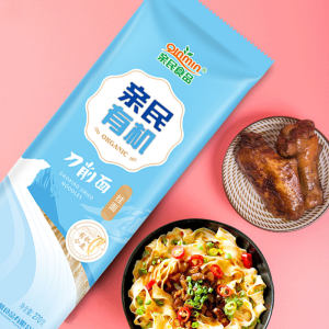 Qinmin/亲民食品北大荒有机刀削面270g外滑内劲速食营养挂面