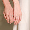 Mengjinyuan couple plain ring live ring