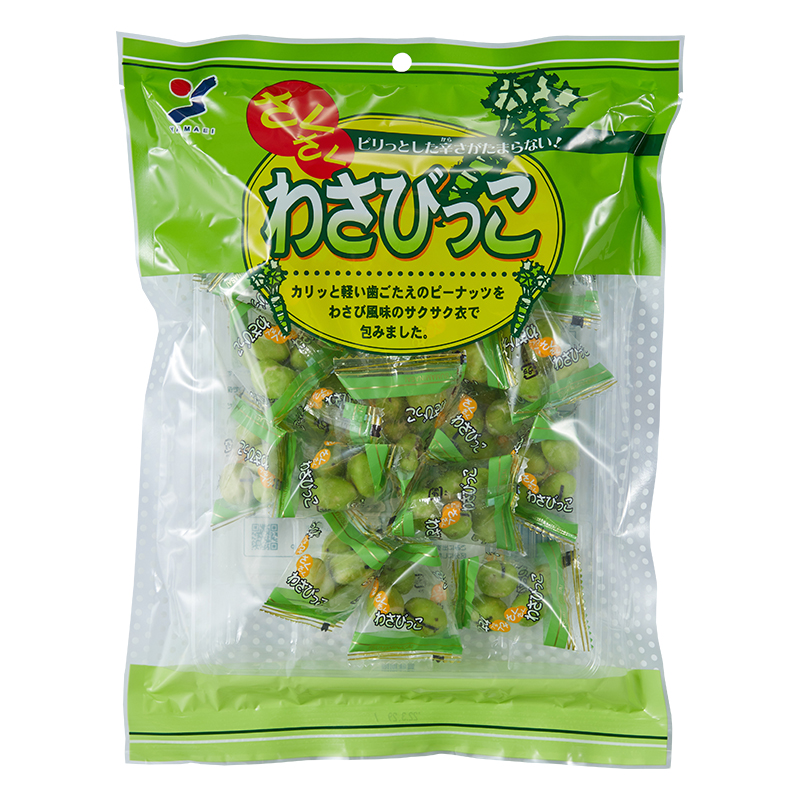 日本进口山荣YAMAEI芥末味花生100g*1袋