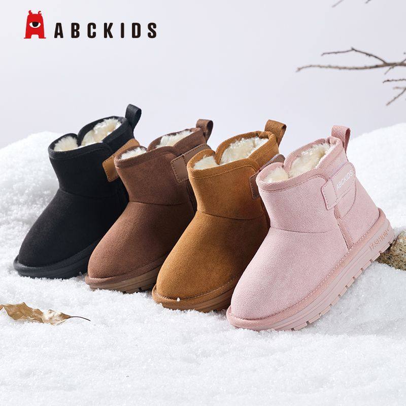 Abckids童鞋棉鞋雪地靴儿童新款