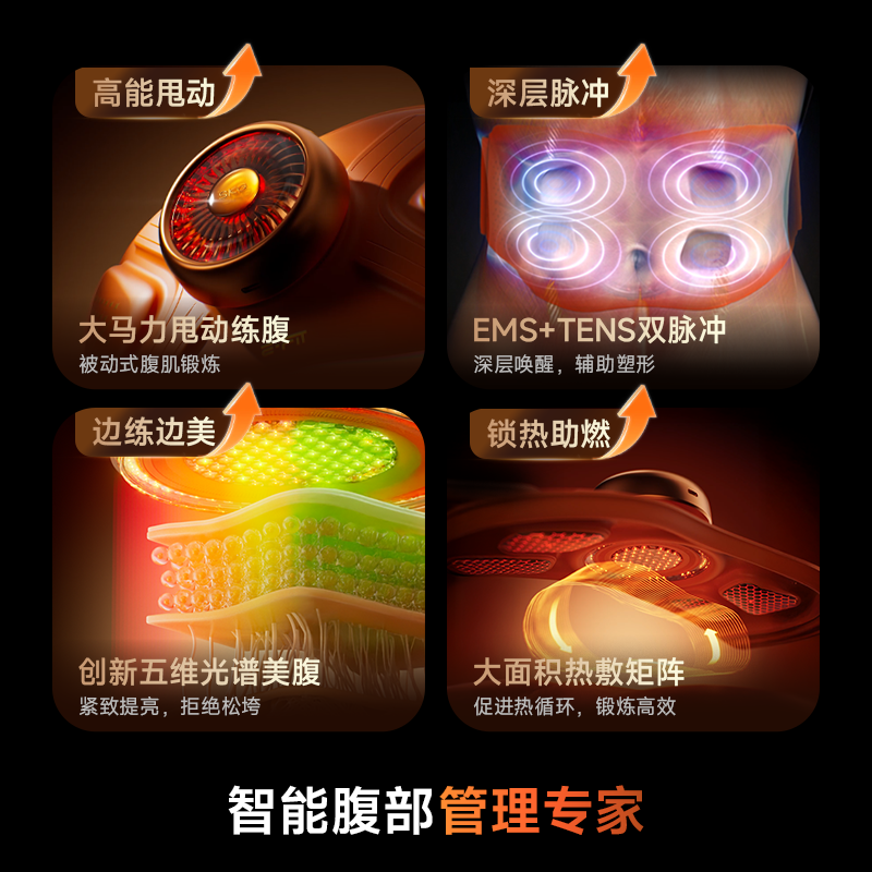 【新年礼物】SKG健腹仪腰带Q7Ultra甩腹机抖腹部脂肪按摩肚子神器,淘宝优惠券,粉丝福利购,淘宝优惠卷