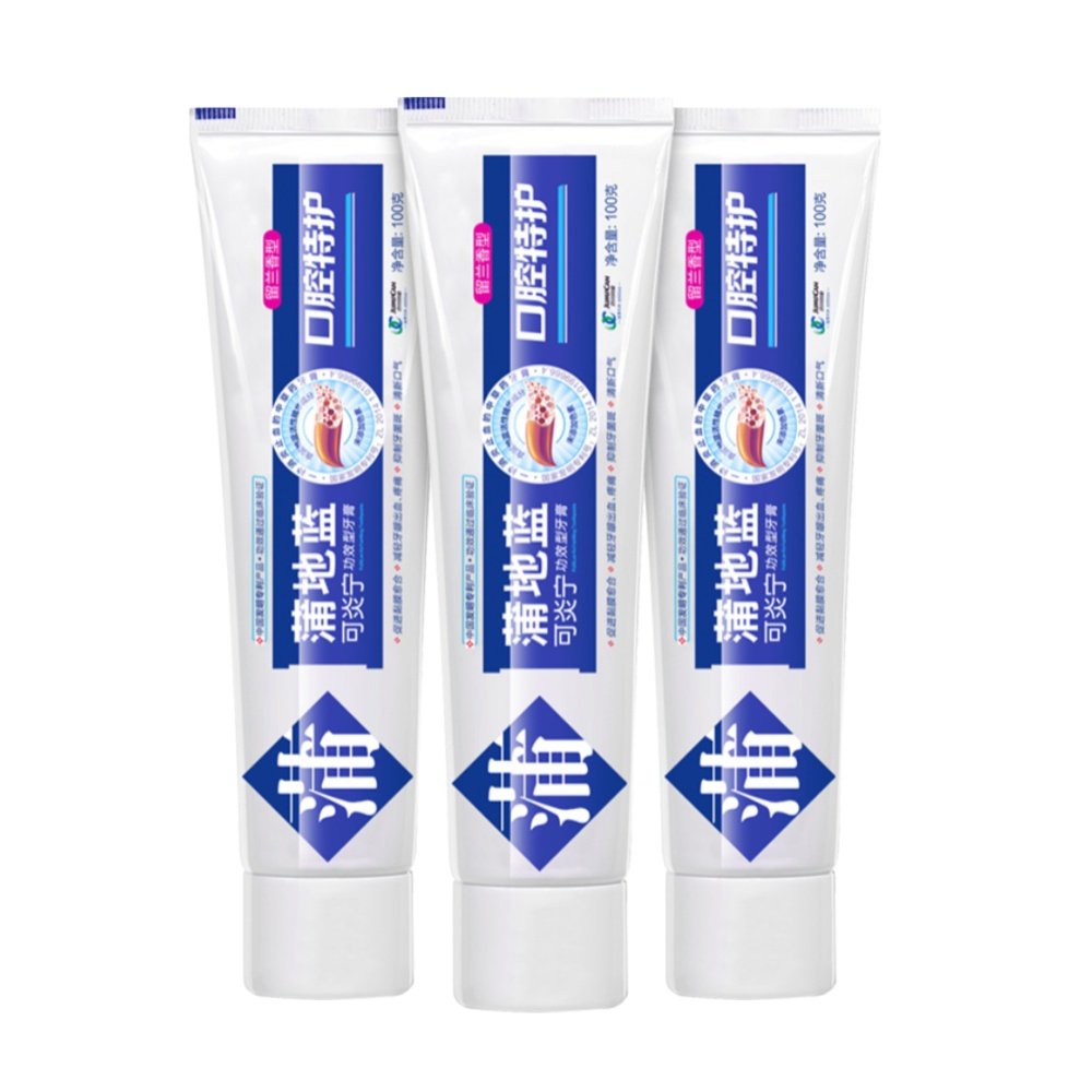 蒲地蓝口腔特护留兰味100g*3牙膏 天猫超市牙膏