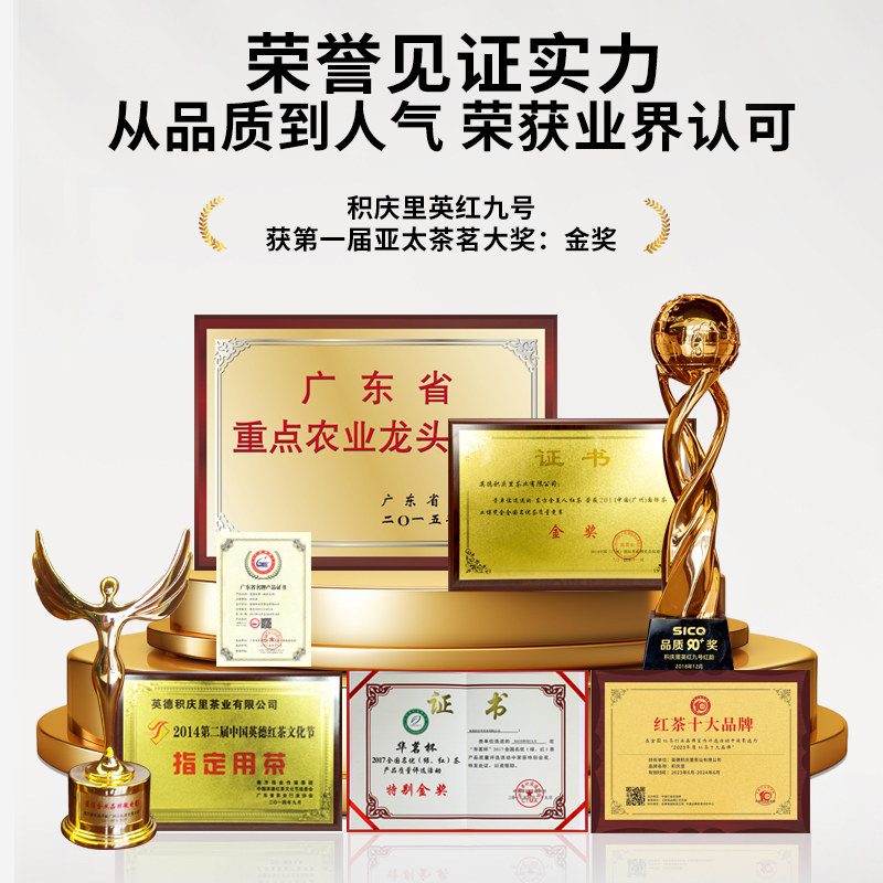 积庆里正宗英德红茶英红九号有机红茶浓香型一级红茶配礼袋,淘宝优惠券,粉丝福利购,淘宝优惠卷