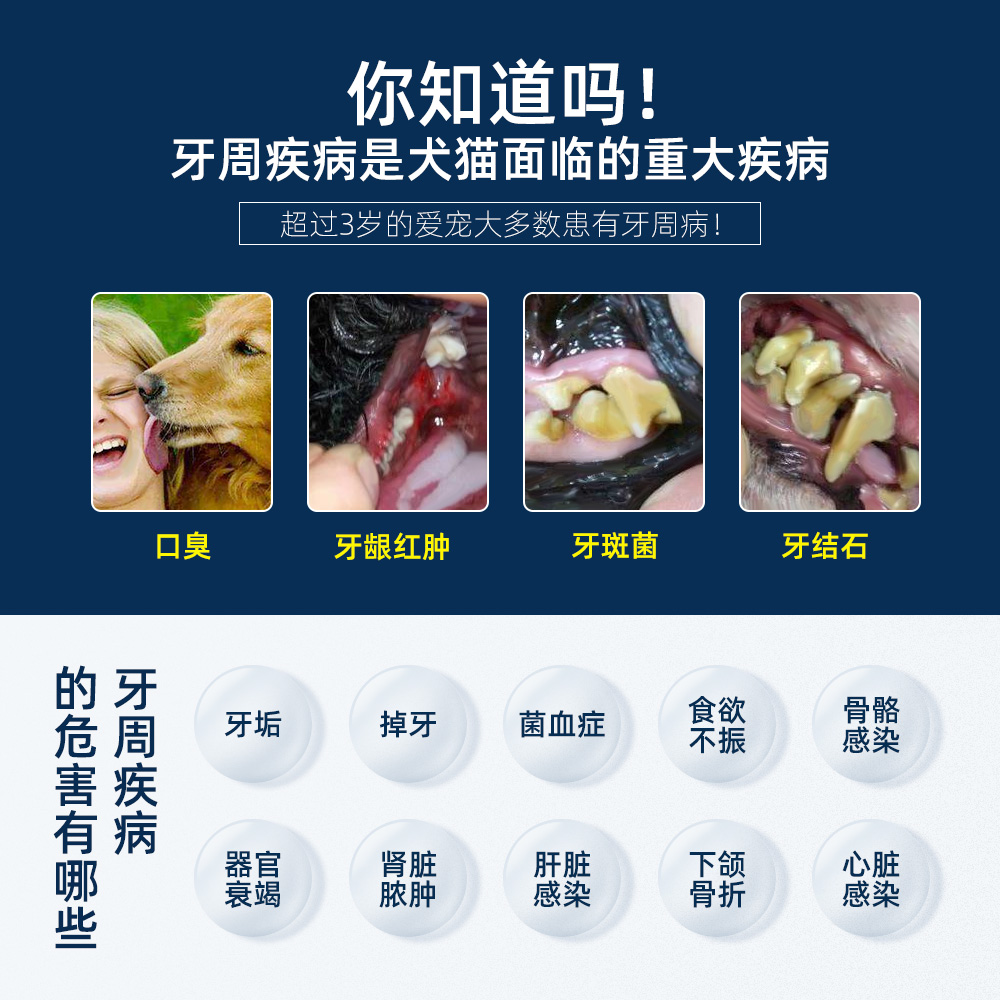 天猫超市博乐丹洁牙粉20g狗狗猫咪除口臭洁白牙结石嘴巴除臭口腔清洁齿粉1