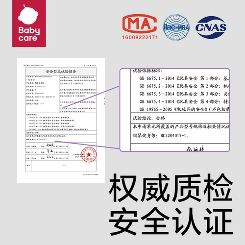 babycare婴儿健身架脚踏钢琴新生0-3岁宝宝益智玩具礼盒生日礼物 - 图3