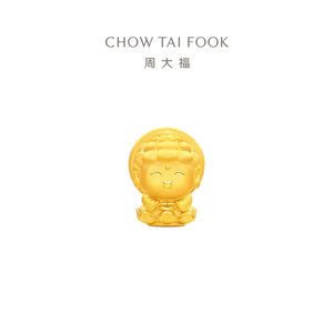 周大福十二生肖国潮小神仙本命佛菩萨足金黄金转运珠多款