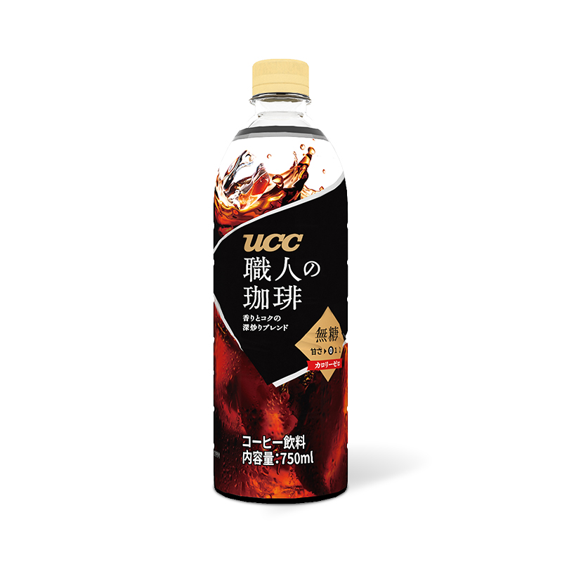 UCC悠诗诗职人无糖咖啡液饮料750ml/瓶即饮冷藏分享提神 - 图0