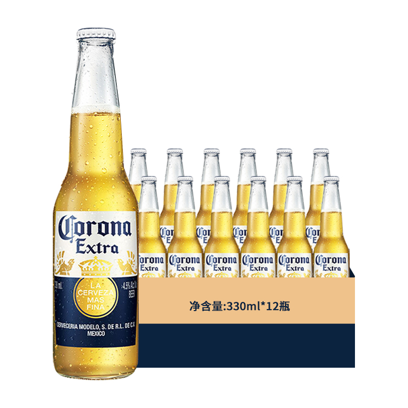 Corona/科罗娜啤酒墨西哥风味330ml*12瓶-图0