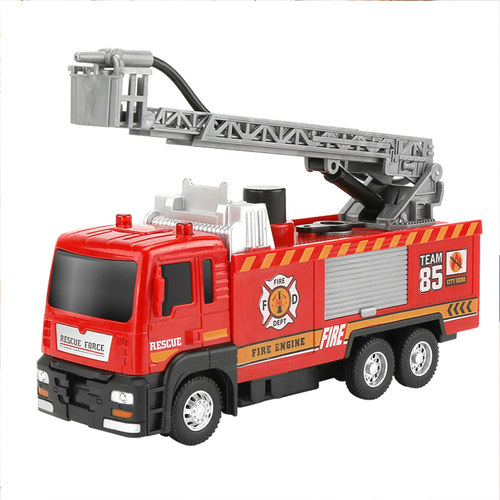 儿童消防车玩具救援车男孩大号仿真汽车模变形云梯工程车圣诞礼物 - 图3