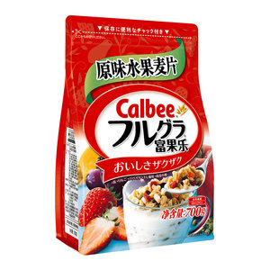 Calbee/卡乐比水果麦片700g进口早餐即食燕麦片代餐饱腹食品早餐
