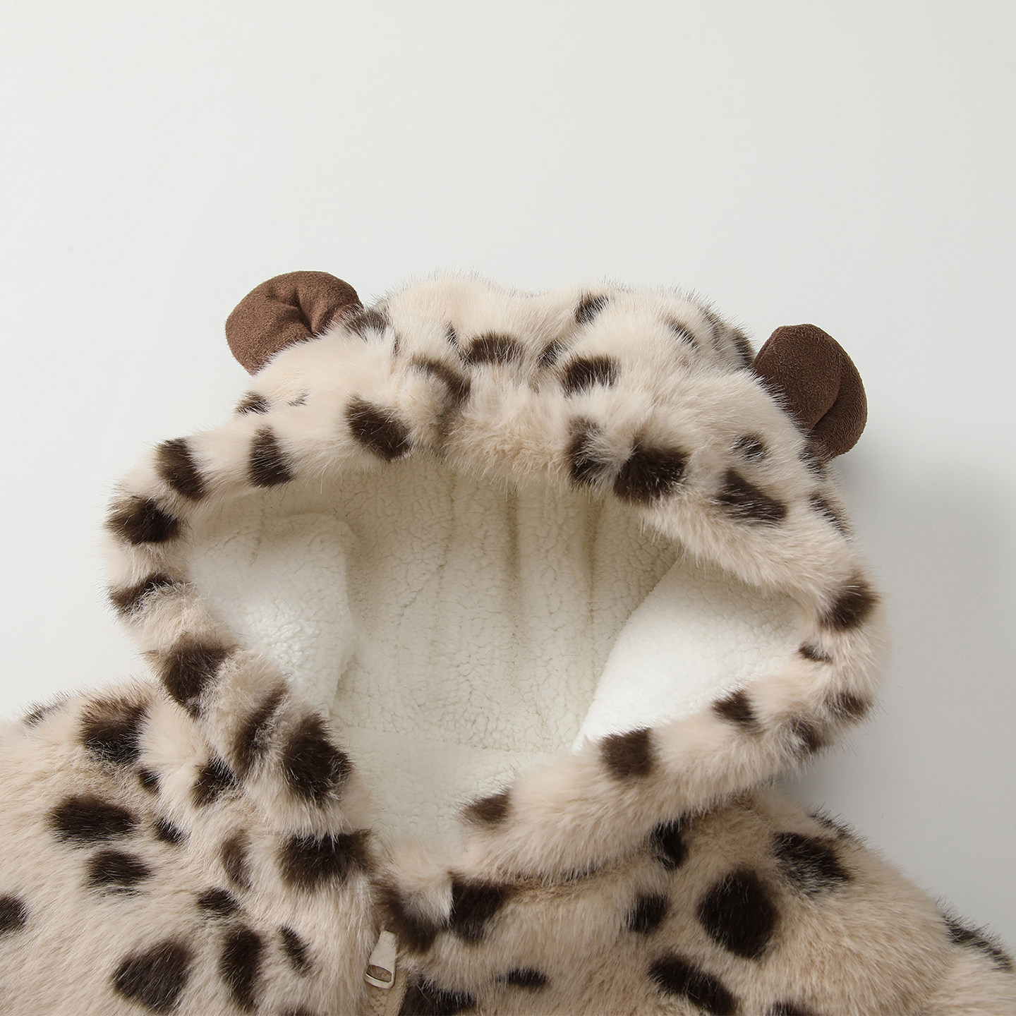 凡猎女童外套冬装洋气婴儿可爱毛绒衣服宝宝加绒夹棉连帽上衣冬季,淘宝优惠券,粉丝福利购,淘宝优惠卷