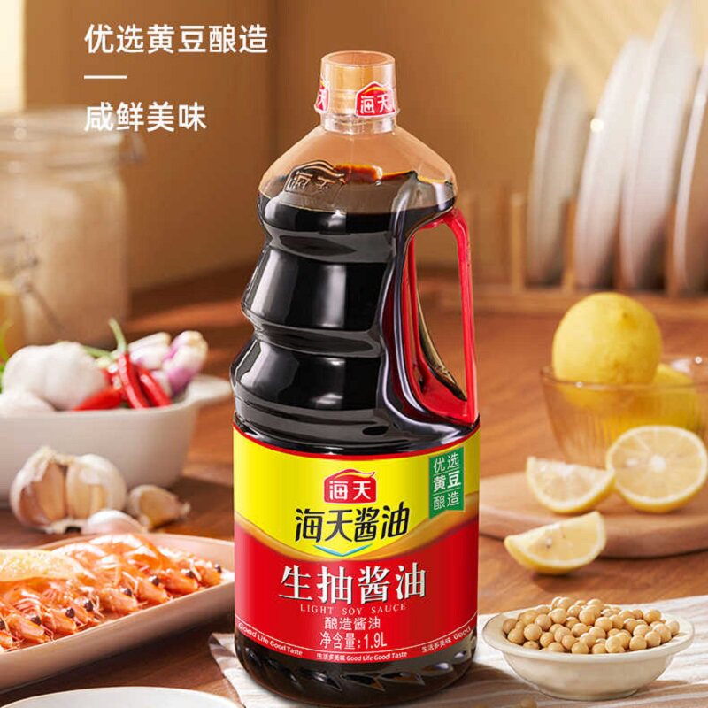 海天蚝油1kg+生抽酱油1.9L