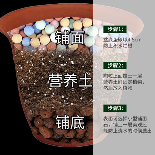 铺面石多肉专用颗粒土植物营养土花盆栽透气麦饭石陶粒火山石蛭石 - 图1