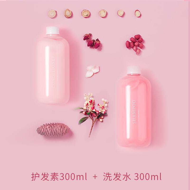 天猫超市三谷蓬蓬洗护套装洗发水护发素 丰盈蓬松持久留香女氨基酸无硅油2