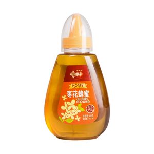 包邮福事多枣花蜂蜜500g瓶装液态蜜农家自产蜂巢蜂蜜制品冲饮品