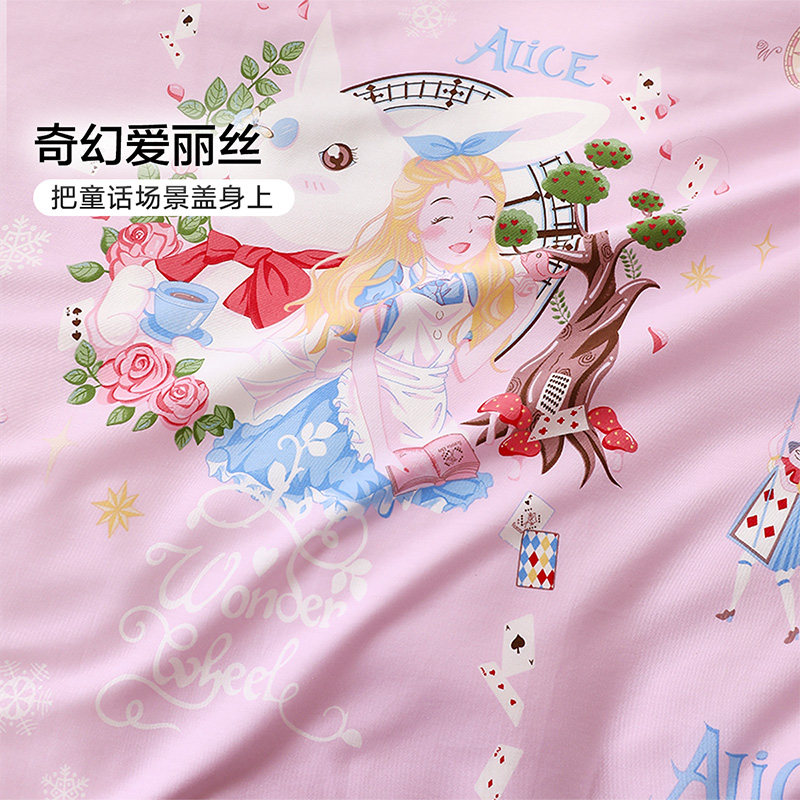 富安娜儿童被套纯棉a类被罩学生全棉被套单件120x150cm幼儿园卡通