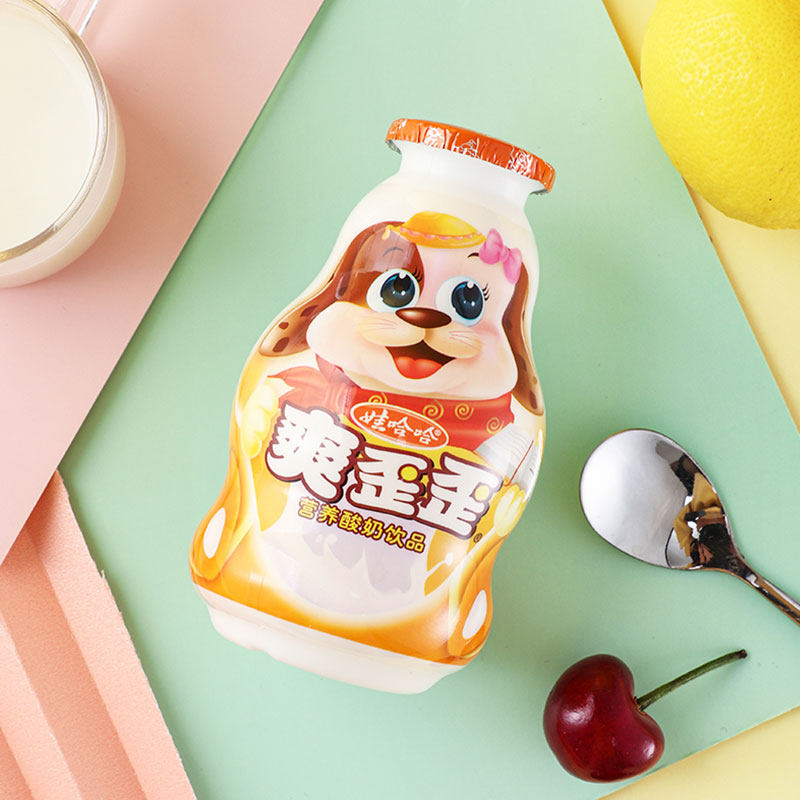 新日期娃哈哈爽歪歪200ml*4/8/12/24瓶含乳饮料儿童营养牛奶饮品