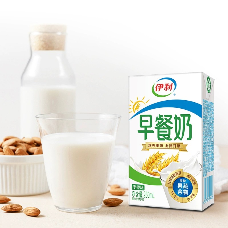 伊利麦香早餐牛奶250ml×24盒*2箱学生营养早餐搭档部分地区1月产 - 图1