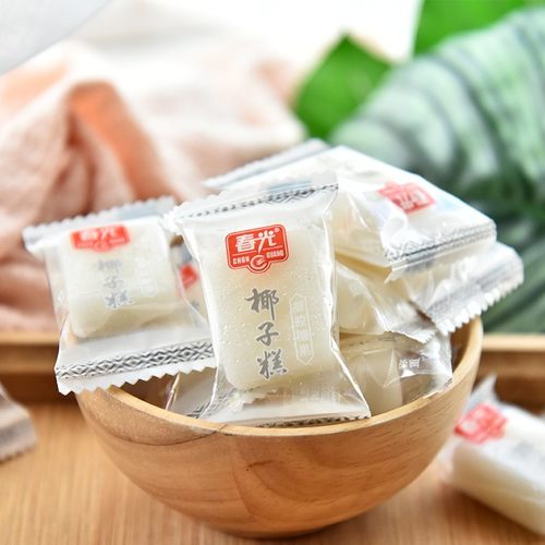 春光经典椰子糕200g椰子软糖海南特产糖果椰香喜糖果软糯糕点零食 - 图2
